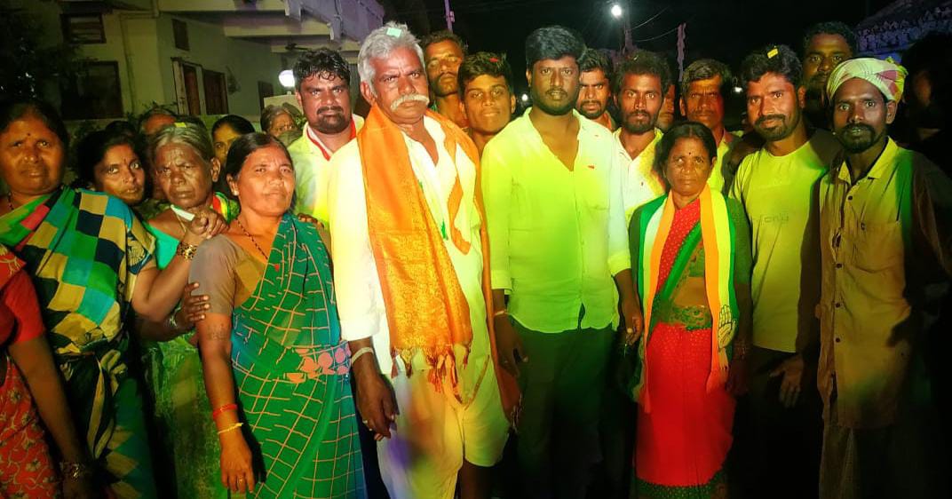 దామోదర్ గెలుపుతో కాంగ్రెస్ సంగమేశ్వేర్ గౌడ్ ఆధ్వర్యంలో విజయోత్సవ ర్యాలీ