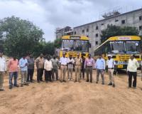 శ్రీ ఇందు కళాశాల బస్సుల్లో భద్రతా లోపాలు.. 